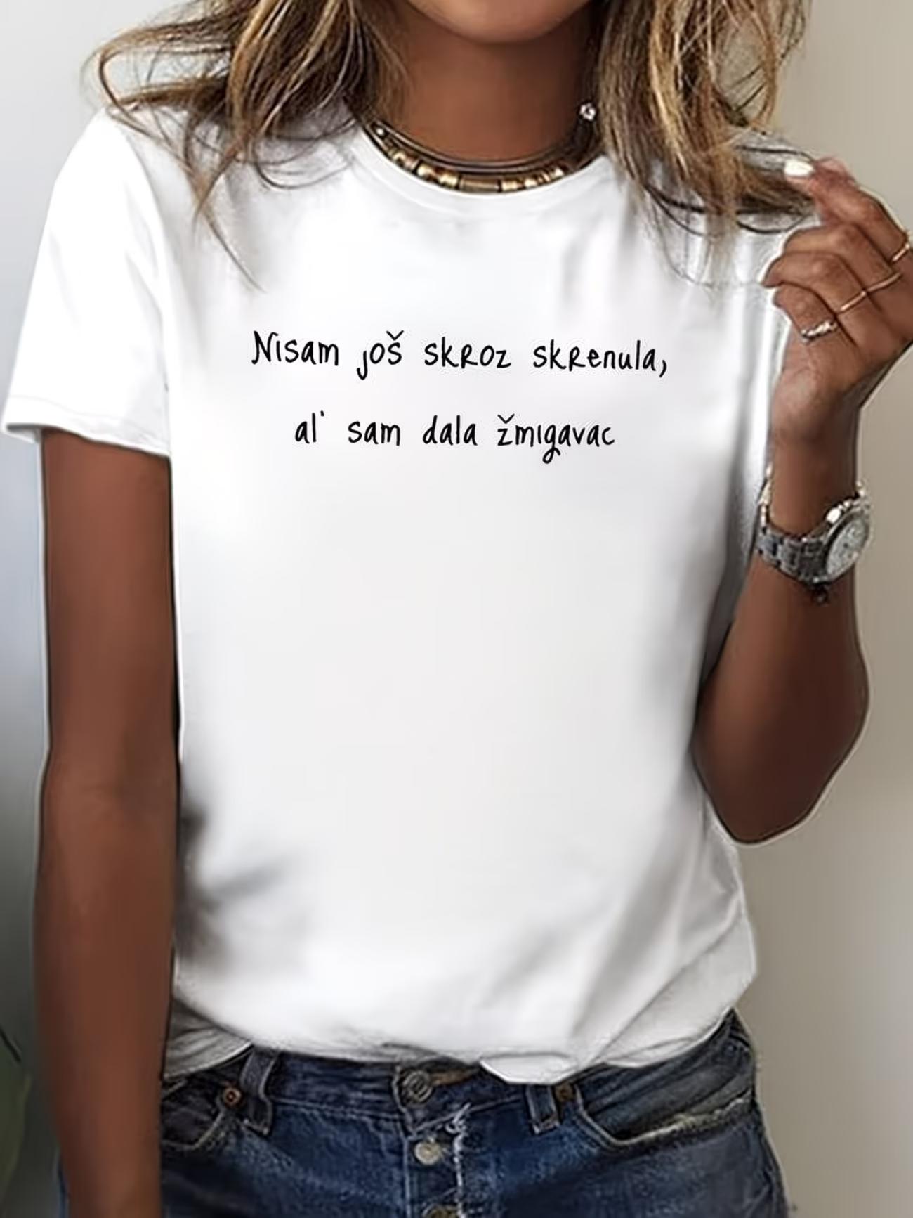 Croatia Print Short Sleeve Round Neck TShirt SpringSummer Casual Top for Women S
Croatia Print Short Sleeve Round Neck TShirt SpringSummer Casual Top for Women S