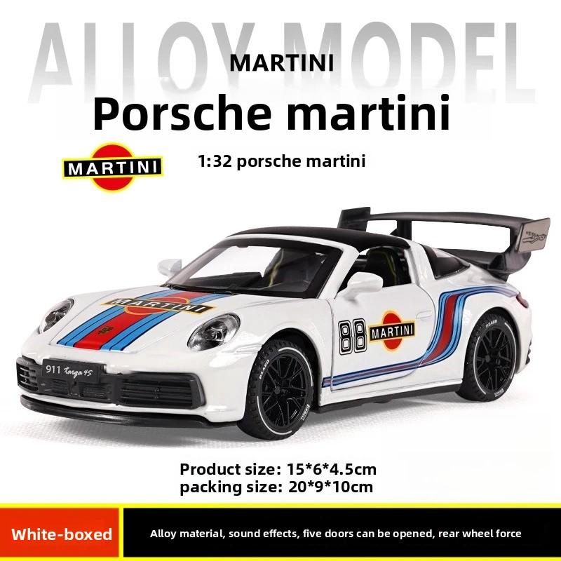 1:32 Porsche 911 Targa 4S Martini Racing Edition Sports Car Alloy Metal Diecast Model Car Sound & Light Pull Back vehicles Gifts
1:32 Porsche 911 Targa 4S Martini Racing Edition Sports Car Alloy Metal Diecast Model Car Sound & Light Pull Back vehicles Gifts