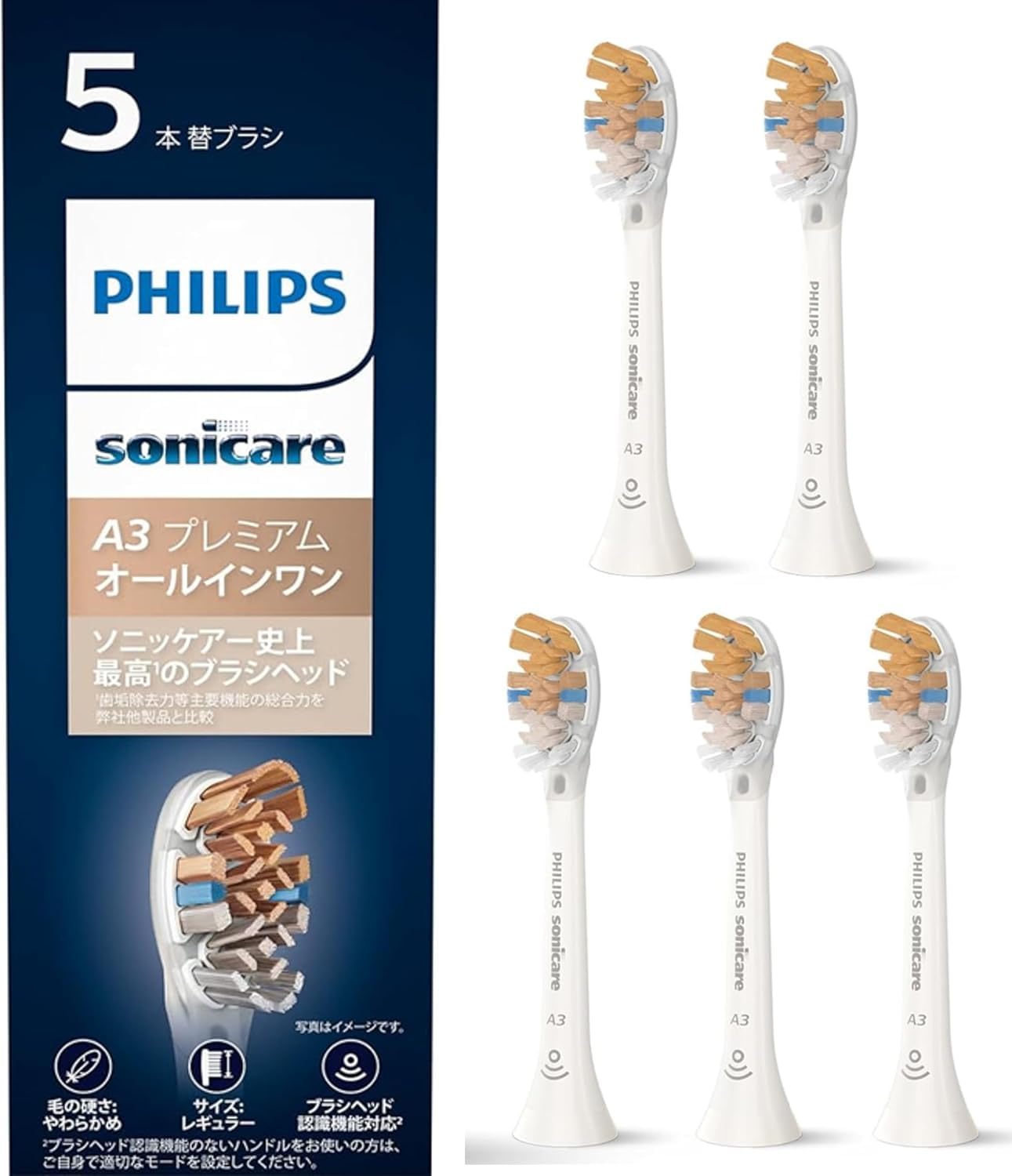 Genuine Philips Replacement Brushes Sonicare Premium All-in-One Brush Heads Regular (5 pcs) Genuine HX9095/67 White 8720689004626
Genuine Philips Replacement Brushes Sonicare Premium All-in-One Brush Heads Regular (5 pcs) Genuine HX9095/67 White 8720689004626