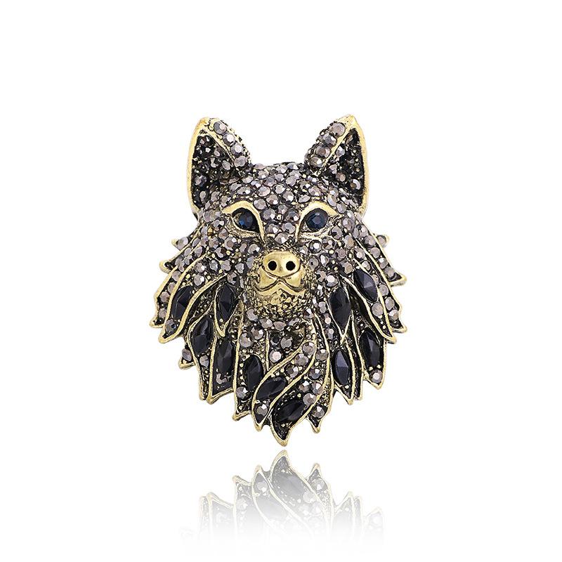 Vintage Wolf Head Brooch Totem Diamond Set Men s Brooch Suit Jacket Accessories Animal Brooch Pin
Vintage Wolf Head Brooch Totem Diamond Set Men s Brooch Suit Jacket Accessories Animal Brooch Pin