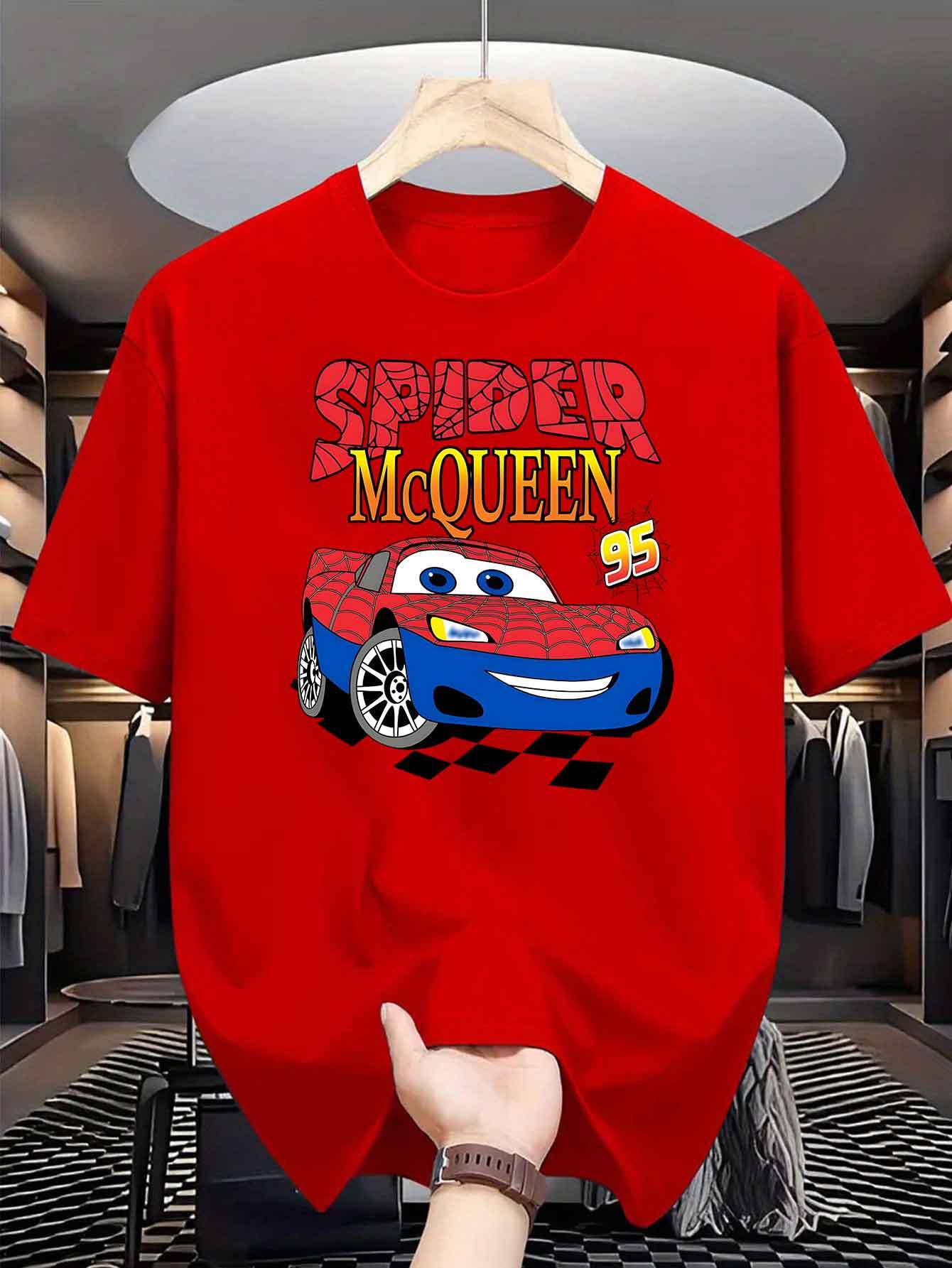 2026 Summer Men and Women Oversized Disney Cars McQueen 95 Printed Tshirt Cotton Parent Child Top Street Fashion Casual Trend S
2026 Summer Men and Women Oversized Disney Cars McQueen 95 Printed Tshirt Cotton Parent Child Top Street Fashion Casual Trend S