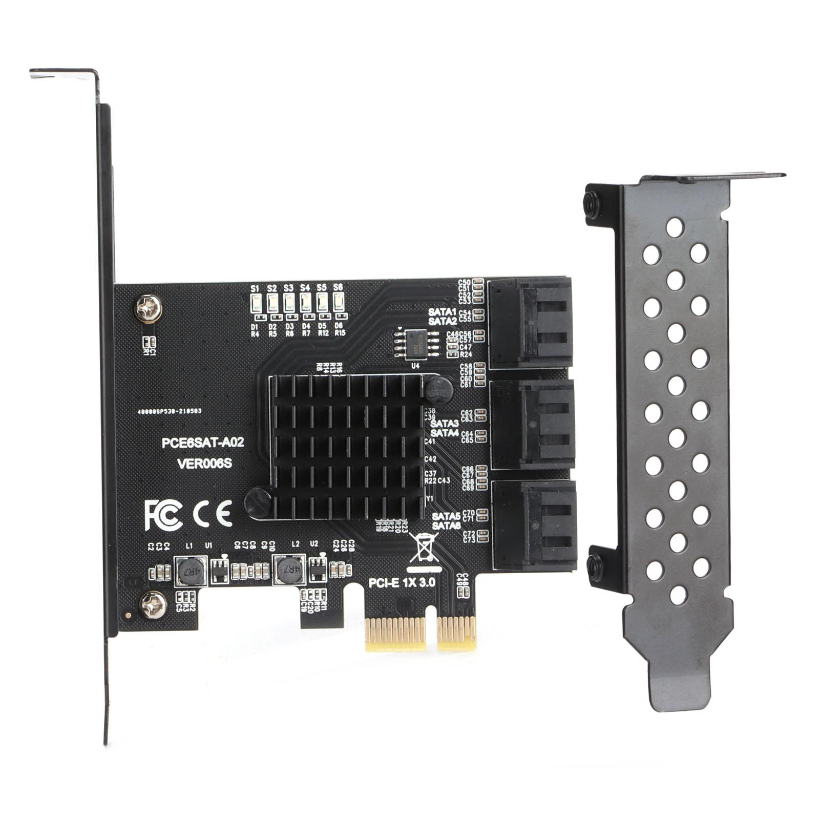 Hard Disk Expansion Card 6.0 Gbps PCIE to SATA 6G 6 Ports Convertor Interface Hub Adapter
Hard Disk Expansion Card 6.0 Gbps PCIE to SATA 6G 6 Ports Convertor Interface Hub Adapter