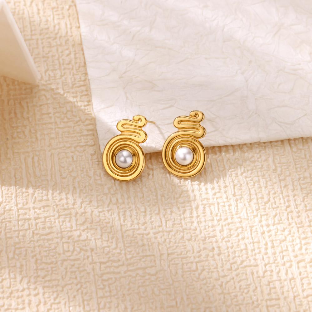 Stainless Steel Clover Snake Earrings Dainty Golden Imitation Pearl Anti Fading Earring Women Wedding Jewelry Accessories Gifts
Stainless Steel Clover Snake Earrings Dainty Golden Imitation Pearl Anti Fading Earring Women Wedding Jewelry Accessories Gifts