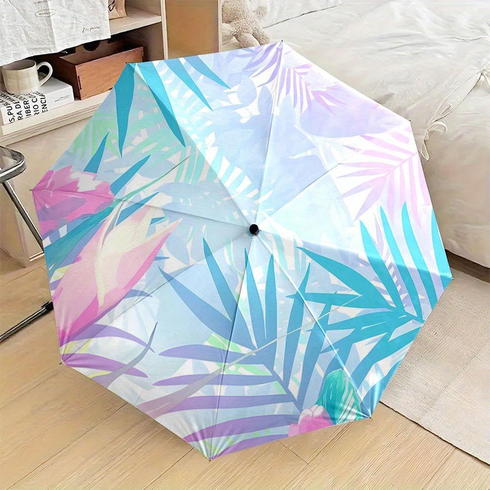 Folding Umbrella The umbrella features pastel-colored tropical leaves and flowers against a light background. Fits Travel, Bac (as the picture,Iron&8K)
Folding Umbrella The umbrella features pastel-colored tropical leaves and flowers against a light background. Fits Travel, Bac (as the picture,Iron&8K)