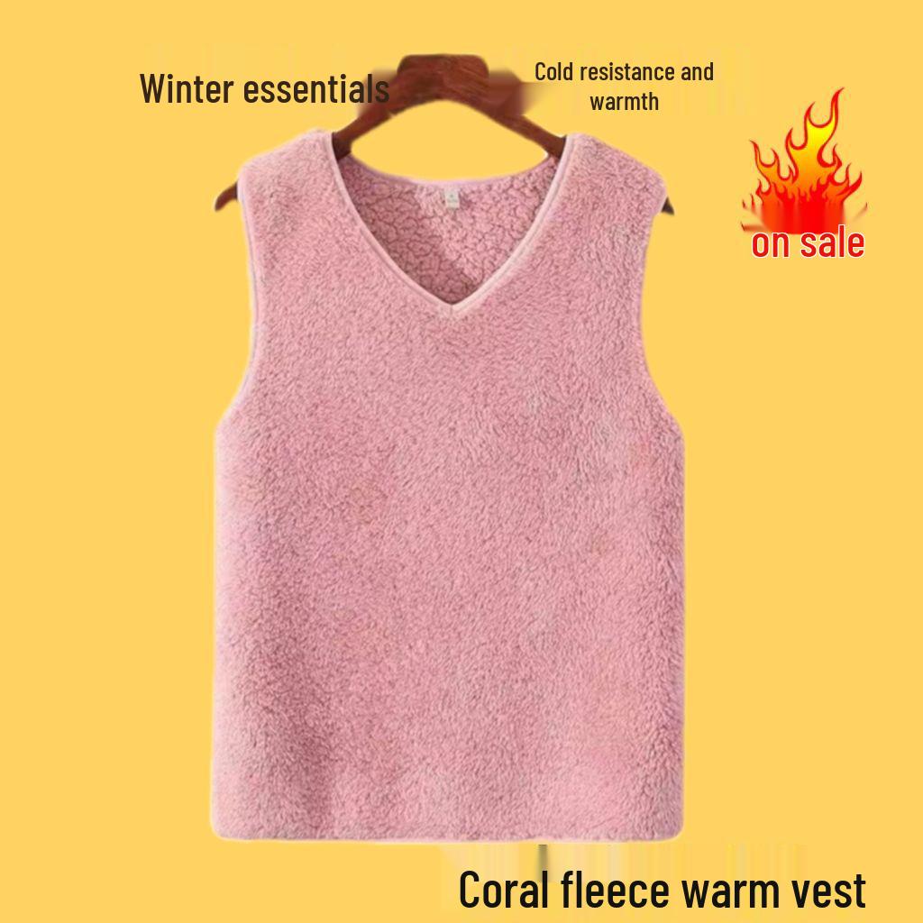 Unisex Thickened Double-Sided Winter Vest for Seniors, Sleeveless V-neck, Cold-Resistant Coral Fleece. S (76-90 kg)
Unisex Thickened Double-Sided Winter Vest for Seniors, Sleeveless V-neck, Cold-Resistant Coral Fleece. S (76-90 kg)
