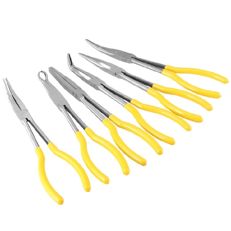 6pcs Extended Nose Pliers Set with Different Angled Heads for Enhancing Accessibility in Narrow Space Crafting & Repairs 1
6pcs Extended Nose Pliers Set with Different Angled Heads for Enhancing Accessibility in Narrow Space Crafting & Repairs 1