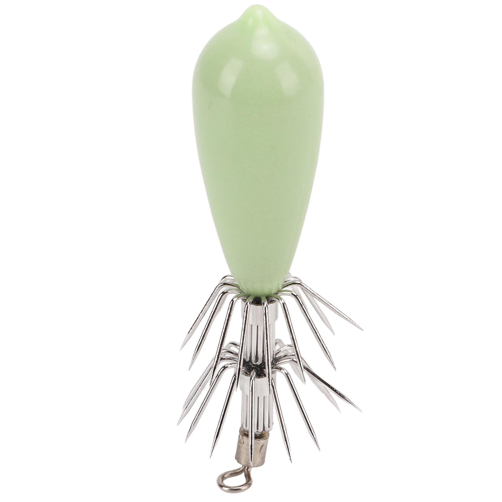 Glow in The Dark Fishing Hooks Luminous Octopus Jig Hooks Fishing Lure Bait Tackle for Saltwater 45g
Glow in The Dark Fishing Hooks Luminous Octopus Jig Hooks Fishing Lure Bait Tackle for Saltwater 45g