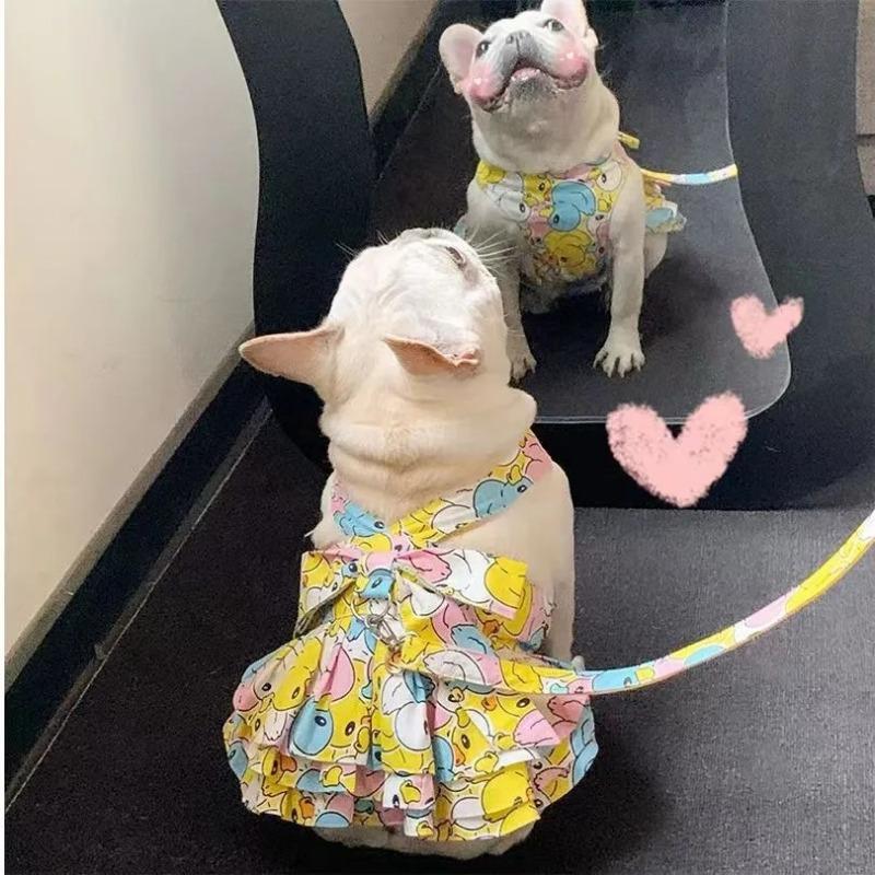 Spring and summer French Dou Bago Bulldog Bichon Pomeranian clothes cute princess suspender skirt thin shoulder strap skirt trendy brand L bust 46 back length 35 about 5 kg жёлтый
Spring and summer French Dou Bago Bulldog Bichon Pomeranian clothes cute princess suspender skirt thin shoulder strap skirt trendy brand L bust 46 back length 35 about 5 kg жёлтый