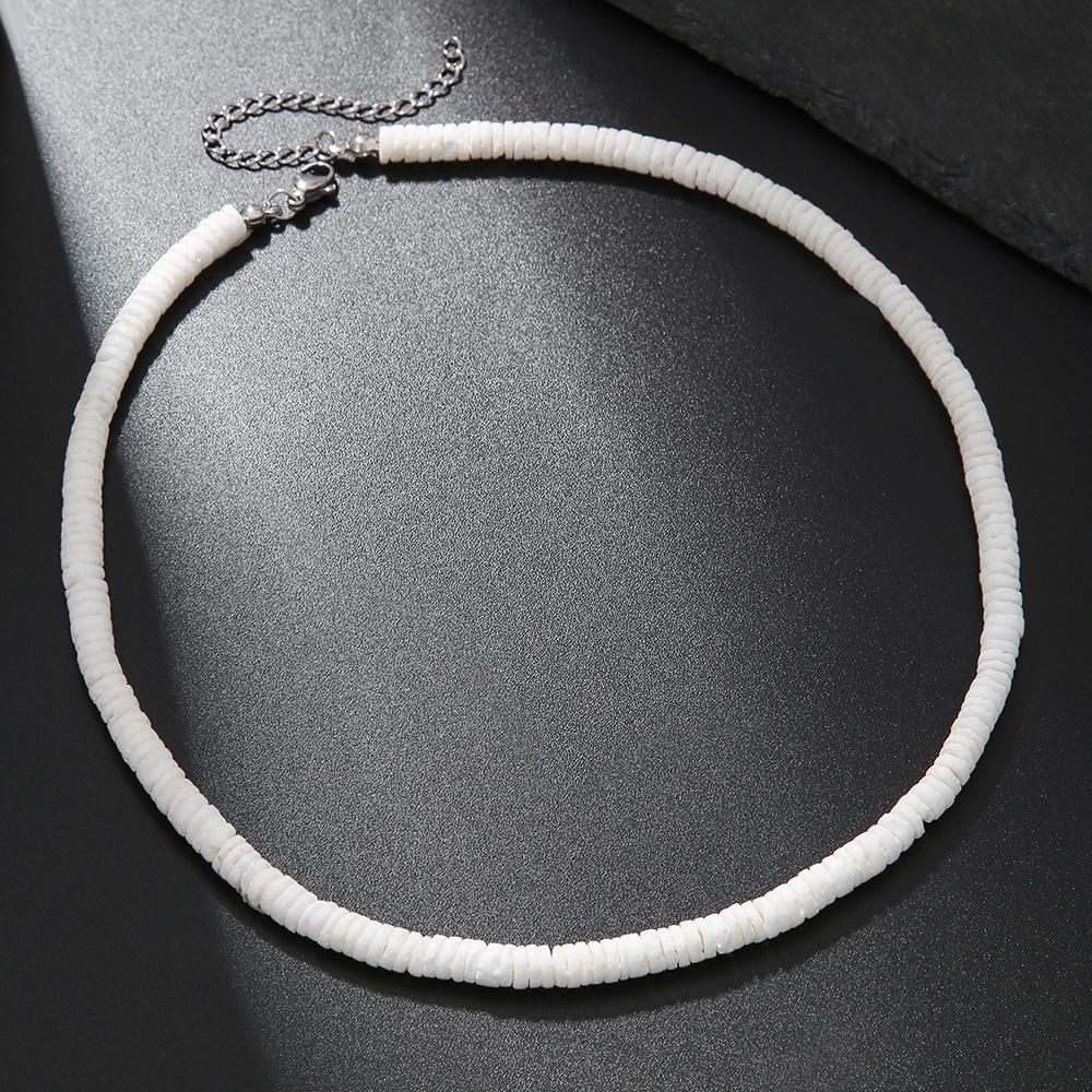 Women s Summer Beach Stainless Steel Necklace with Irregular Crushed Shells
Women s Summer Beach Stainless Steel Necklace with Irregular Crushed Shells
