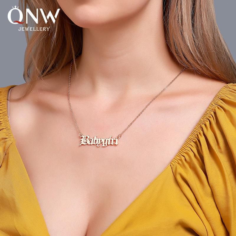 Personalized Baby Girl English Letter Necklace - Minimalist Women s Clavicle Chain Alloy Accessory
Personalized Baby Girl English Letter Necklace - Minimalist Women s Clavicle Chain Alloy Accessory
