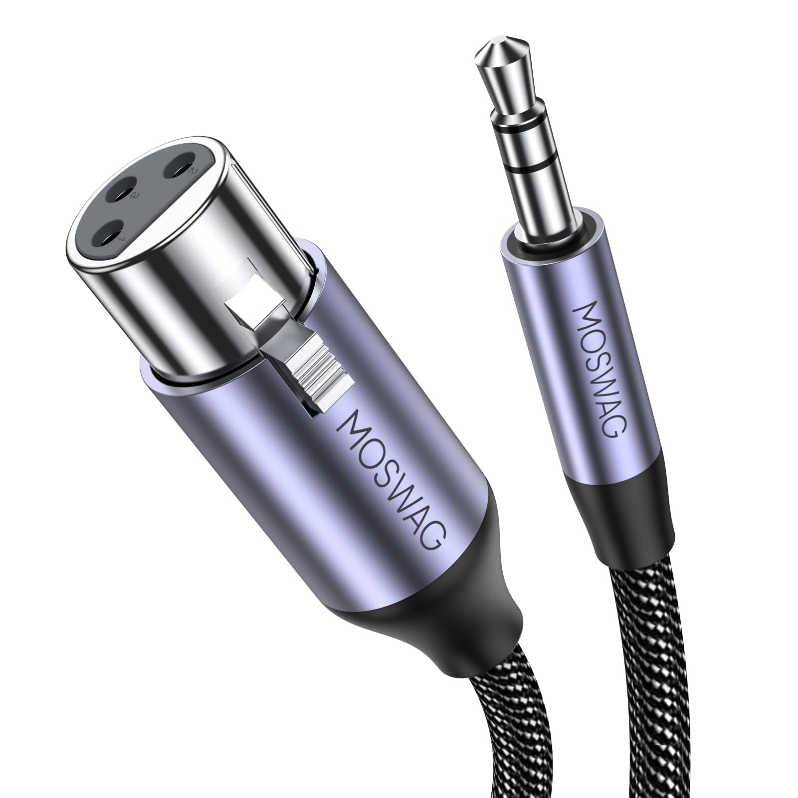 MOSWAG Male to XLR Female Male to XLR Female Balanced Connection нейлоновый оплетенный сверхпрочный стерео кабель-переходник для кабеля 3,5 мм, кабель 3,5 мм, чёрный
MOSWAG Male to XLR Female Male to XLR Female Balanced Connection нейлоновый оплетенный сверхпрочный стерео кабель-переходник для кабеля 3,5 мм, кабель 3,5 мм, чёрный