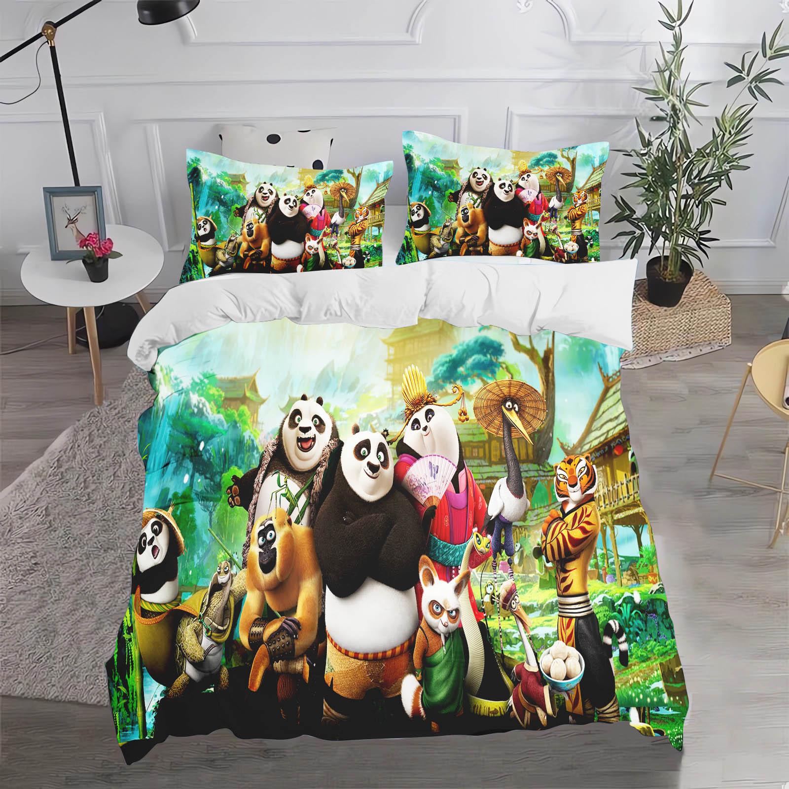Кунг-фу Панда Дім Аніме Набір з 3 предметів 1 Підковдра 3D Дитяча постільна білизна з наволочкою Підходить для дітей та дорослих 210x210cm
Кунг-фу Панда Дім Аніме Набір з 3 предметів 1 Підковдра 3D Дитяча постільна білизна з наволочкою Підходить для дітей та дорослих 210x210cm