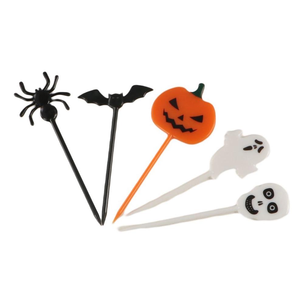 Plastic Halloween Fruit Fork Multiple Style Cupcake Topper Halloween Fruit Toothpicks Bar 50pcs
Plastic Halloween Fruit Fork Multiple Style Cupcake Topper Halloween Fruit Toothpicks Bar 50pcs