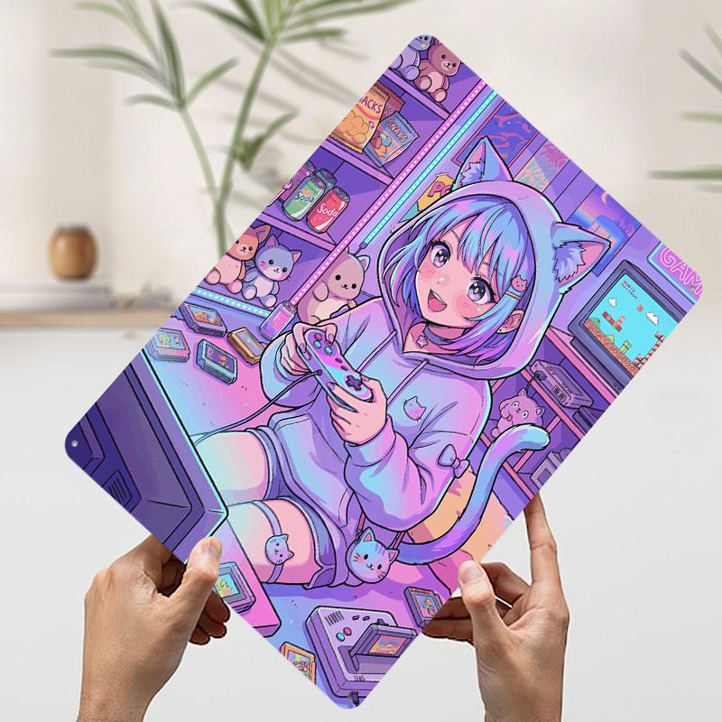 Anime Cat Girl Gaming Poster Customized Wall Art Vintage Metal Signs Retro Tin Plaque for Man Cave Office Decoration Room Decor 7.9x11.8In(20x30cm)
Anime Cat Girl Gaming Poster Customized Wall Art Vintage Metal Signs Retro Tin Plaque for Man Cave Office Decoration Room Decor 7.9x11.8In(20x30cm)