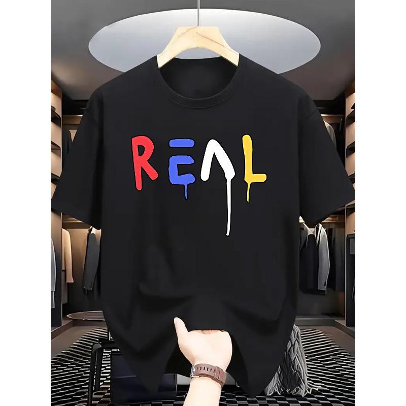 European sizes Men s Summer Short Sleeve T-Shirt with Letter Print - Casual Round Neck Breathable Top, Short Sleeve Summer Wear 4XL чорний
European sizes Men s Summer Short Sleeve T-Shirt with Letter Print - Casual Round Neck Breathable Top, Short Sleeve Summer Wear 4XL чорний