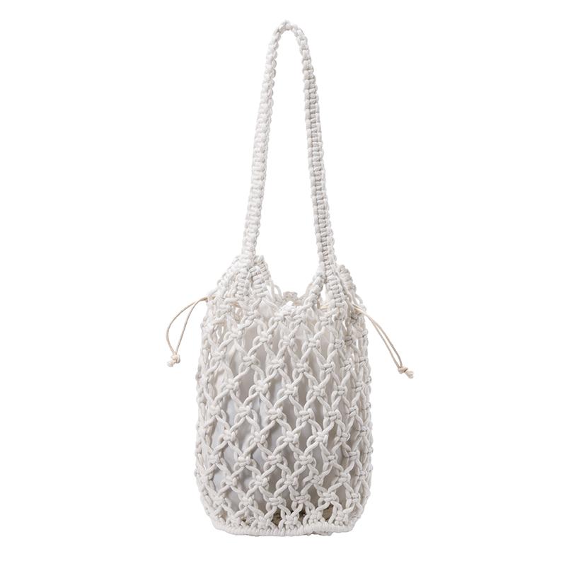Women s Hand-Woven Net Bucket Bag Female Solid Color Crossbody Bags 2026 Summer New Beach Casual Fashion Handbags and Purses 25cmx12cmx12cm білий
Women s Hand-Woven Net Bucket Bag Female Solid Color Crossbody Bags 2026 Summer New Beach Casual Fashion Handbags and Purses 25cmx12cmx12cm білий