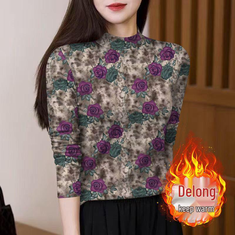 Women s Stylish Ribbed Fleece High Neck Long Sleeve Floral Base Layer Top 3XL (135-150 lbs)
Women s Stylish Ribbed Fleece High Neck Long Sleeve Floral Base Layer Top 3XL (135-150 lbs)