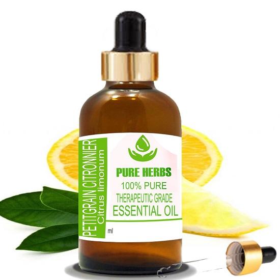 Pure Herbs Petitgrain Citronnier (Citrus limonum L.) Pure & Natural Therapeutic Grade Essential Oil Glass 5 ml
Pure Herbs Petitgrain Citronnier (Citrus limonum L.) Pure & Natural Therapeutic Grade Essential Oil Glass 5 ml