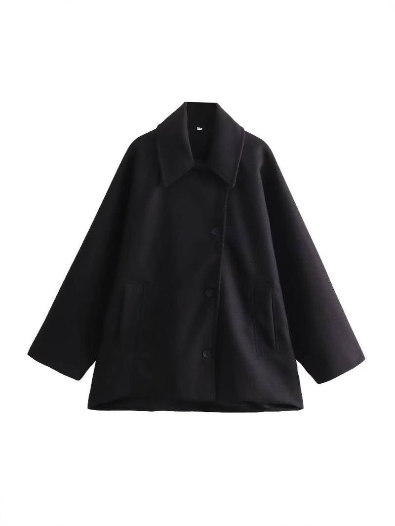 European & American Style Women s Winter Woolen Overcoat with Turn-Down Collar - Available In Multiple Colors Small чорний
European & American Style Women s Winter Woolen Overcoat with Turn-Down Collar - Available In Multiple Colors Small чорний