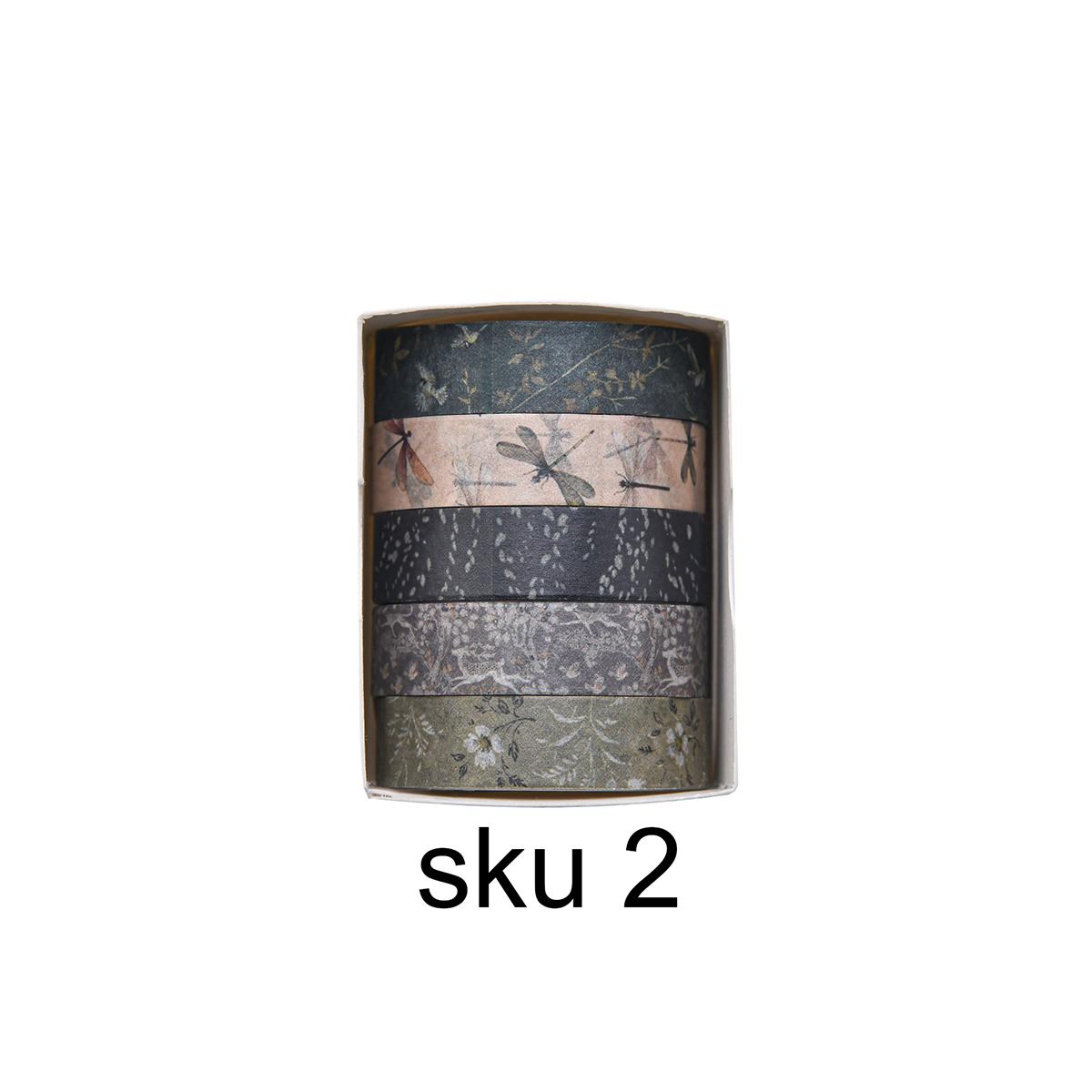 5 Rolls/Box Forest Plant Print Washi Tape Set Decorative Masking Tape for DIY Scrapbook Diary Photo Album Crafting Supplies
5 Rolls/Box Forest Plant Print Washi Tape Set Decorative Masking Tape for DIY Scrapbook Diary Photo Album Crafting Supplies