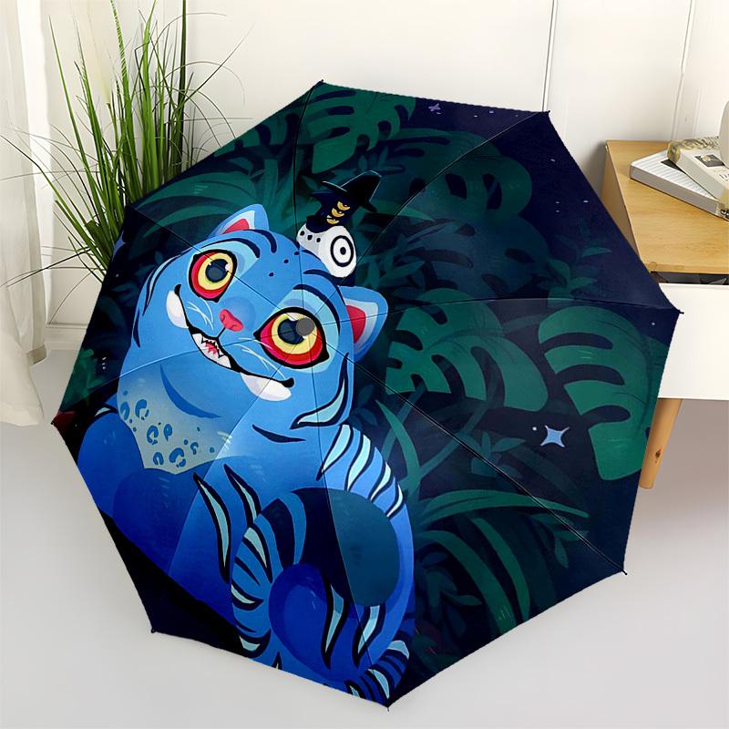 1pc Outdoor Umbrella with Cute Cat and Bird Design - Automatic Opening/Closing, Portable 3-Fold Design, Iron Frame, Perfect Gift for Fans, Travel
1pc Outdoor Umbrella with Cute Cat and Bird Design - Automatic Opening/Closing, Portable 3-Fold Design, Iron Frame, Perfect Gift for Fans, Travel