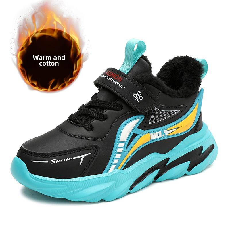 Хлопчаче зимове оксамитове нековзне спортивне взуття 2023 року - з товстої бавовни, стильне для дітей середнього та великого віку 33
Хлопчаче зимове оксамитове нековзне спортивне взуття 2023 року - з товстої бавовни, стильне для дітей середнього та великого віку 33