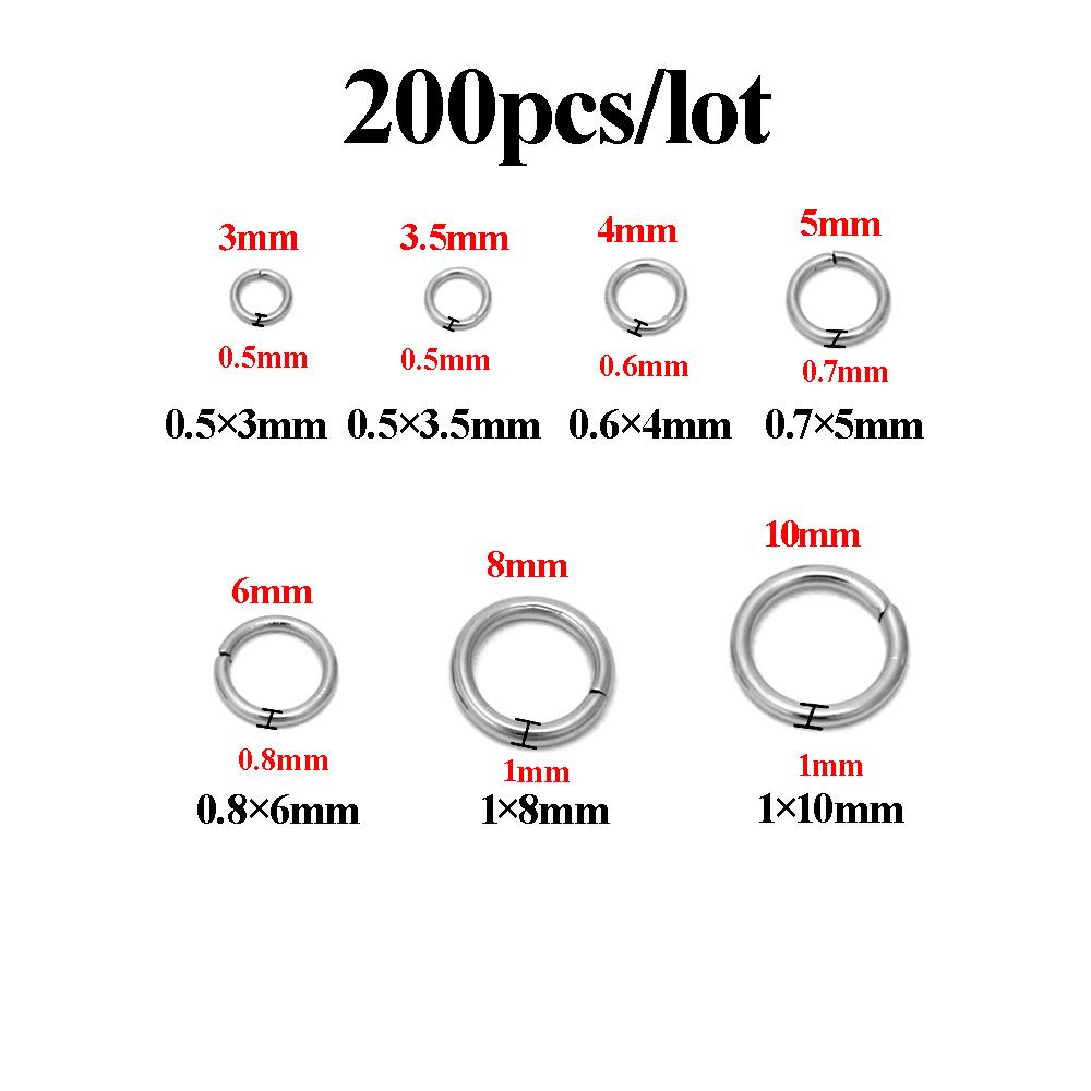 100pcs Stainless Steel Open Rings 3.5mm Vacuum Gold Plating Jump Rings Connectors DIY Jewelry Making Necklace Bracelet Supplies 0.5x3mm
100pcs Stainless Steel Open Rings 3.5mm Vacuum Gold Plating Jump Rings Connectors DIY Jewelry Making Necklace Bracelet Supplies 0.5x3mm