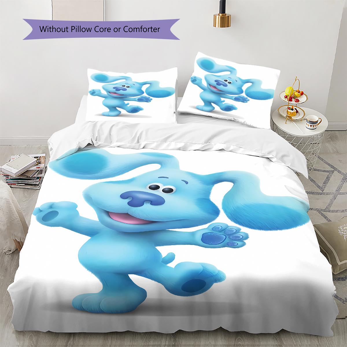 Blue s Clues Pattern Bedding,Quilt Set Quilt Cover Pillowcase Home Birthday Gift (1 * duvet cover + 2 * pillowcase, without core) 135x200cm
Blue s Clues Pattern Bedding,Quilt Set Quilt Cover Pillowcase Home Birthday Gift (1 * duvet cover + 2 * pillowcase, without core) 135x200cm