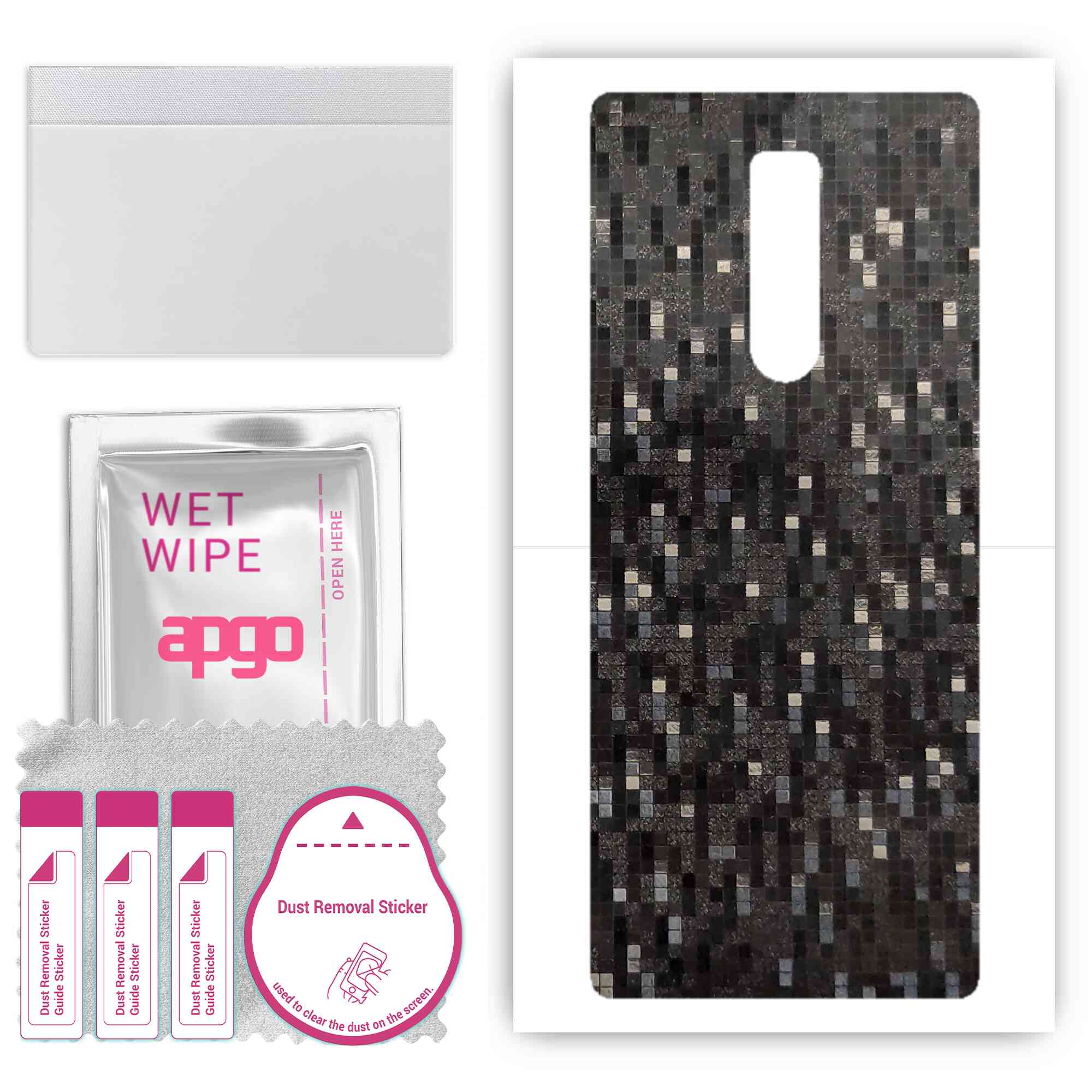 Apgo Protective Skin Sticker for the back compatible with Sony Xperia 1, Wrap Film, Foil, Vinyl - Pattern Carbon Black Pixel
Apgo Protective Skin Sticker for the back compatible with Sony Xperia 1, Wrap Film, Foil, Vinyl - Pattern Carbon Black Pixel