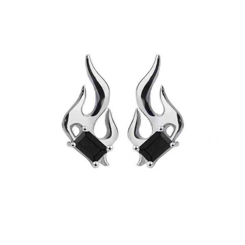 Flame Stud Earrings - Neutral Style, Sophisticated and Asymmetrical Earrings, Simple and Cool Accessories чорний
Flame Stud Earrings - Neutral Style, Sophisticated and Asymmetrical Earrings, Simple and Cool Accessories чорний