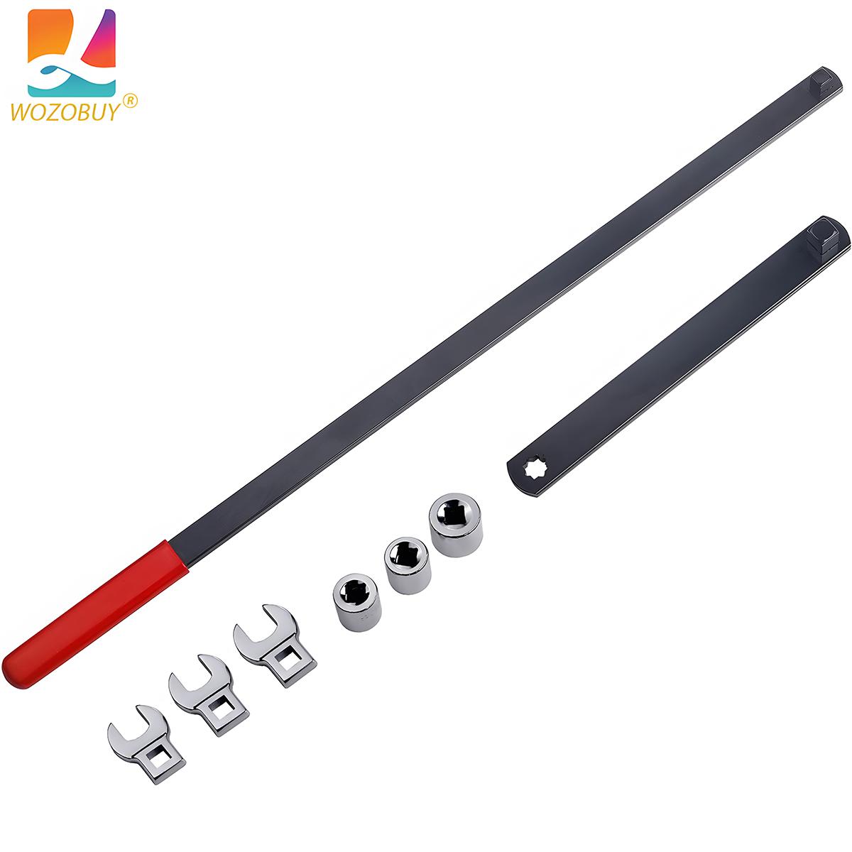 Serpentine Belt Wrench Tool Belt Remove and Install Kit- 3/8 1/2 Drive Adjust Tightener Wrench Tool Set for Car Engine Repair
Serpentine Belt Wrench Tool Belt Remove and Install Kit- 3/8 1/2 Drive Adjust Tightener Wrench Tool Set for Car Engine Repair