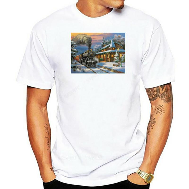 Fashion mens tshirts casual brand short sleeve Christmas Train Station Locomotive TShirt teenager cotton teeshirt vintage top S
Fashion mens tshirts casual brand short sleeve Christmas Train Station Locomotive TShirt teenager cotton teeshirt vintage top S
