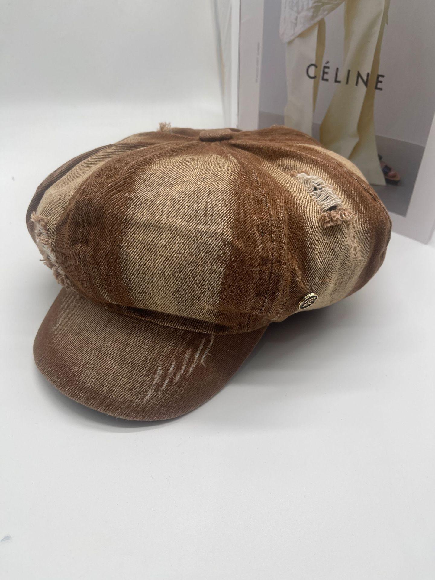 Вулична ретро літературна атмосфера Берет жіночий весна Американська гаряча дівчина прання поступовий перехід мода універсальний великий обхват голови показує M(56-58cm) коричневий
Вулична ретро літературна атмосфера Берет жіночий весна Американська гаряча дівчина прання поступовий перехід мода універсальний великий обхват голови показує M(56-58cm) коричневий