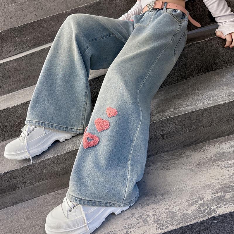 Girls Embroidered Wide-Leg Jeans - Spring/Autumn 2025 Trendy Casual 130cm
Girls Embroidered Wide-Leg Jeans - Spring/Autumn 2025 Trendy Casual 130cm