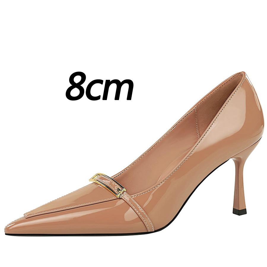 BIGTREE Shoes patent leather Women Pumps Sexy metal buckle high heels Stiletto 8 cm occupation Office shoes Banquet shoes 2025 34
BIGTREE Shoes patent leather Women Pumps Sexy metal buckle high heels Stiletto 8 cm occupation Office shoes Banquet shoes 2025 34