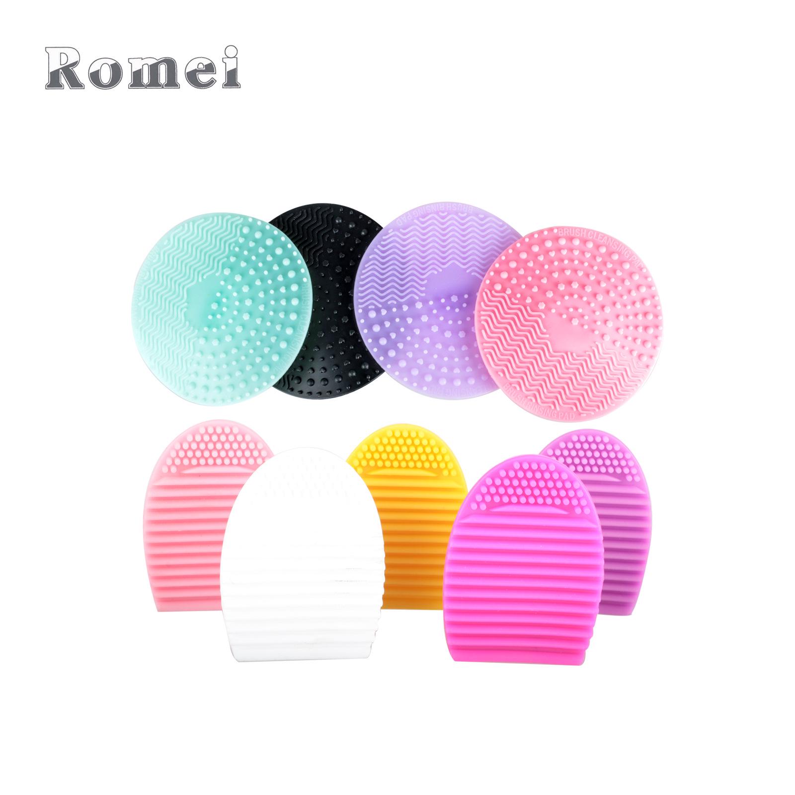 Силиконовый коврик для чистки кистей для макияжа в форме яйца 
Силиконовый коврик для чистки кистей для макияжа в форме яйца