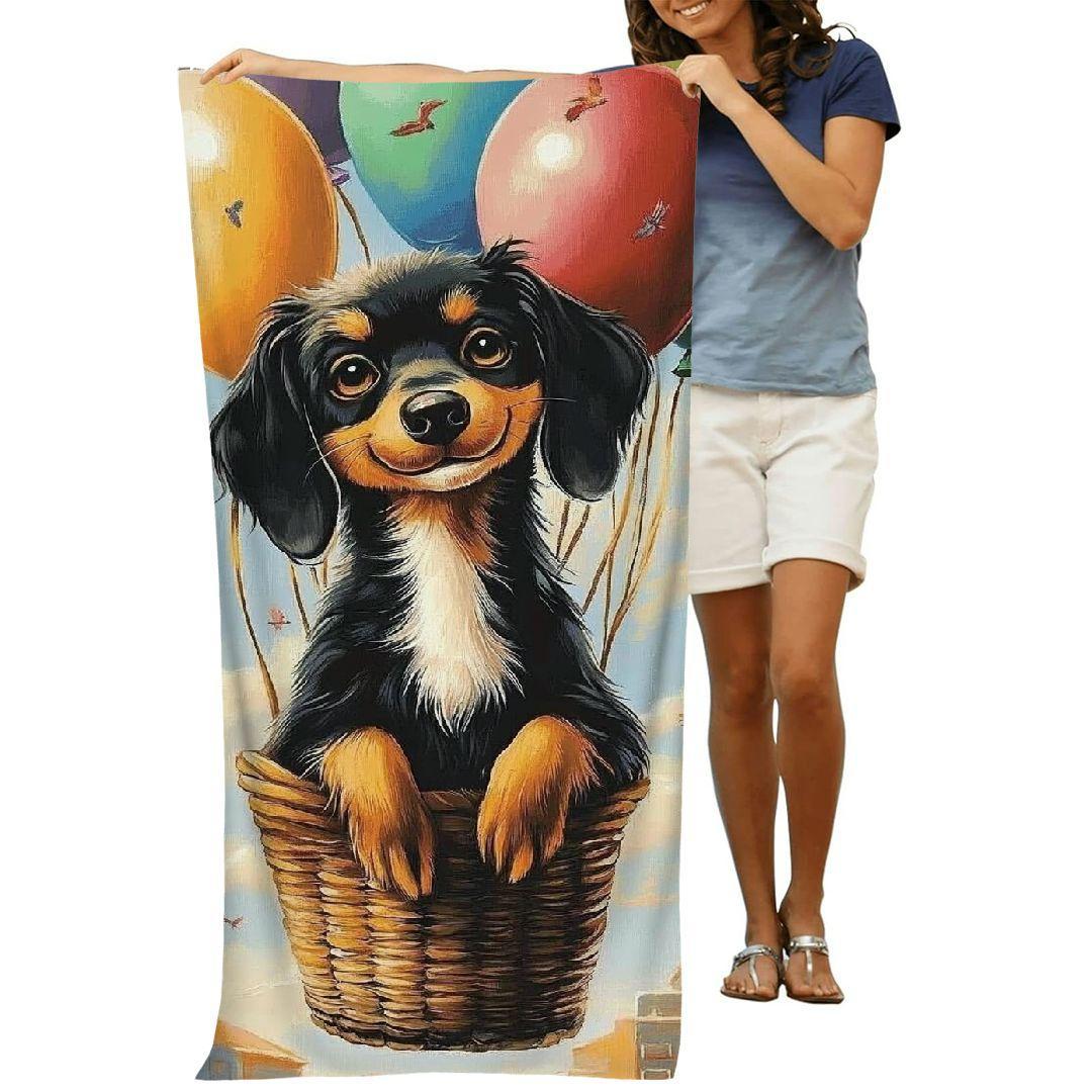 Dachshund Balloon Beach Towel Patterned Sunscreen And Windproof Suitable For Swimming Pool Camping Travel Blanket W40*H60(CM)
Dachshund Balloon Beach Towel Patterned Sunscreen And Windproof Suitable For Swimming Pool Camping Travel Blanket W40*H60(CM)
