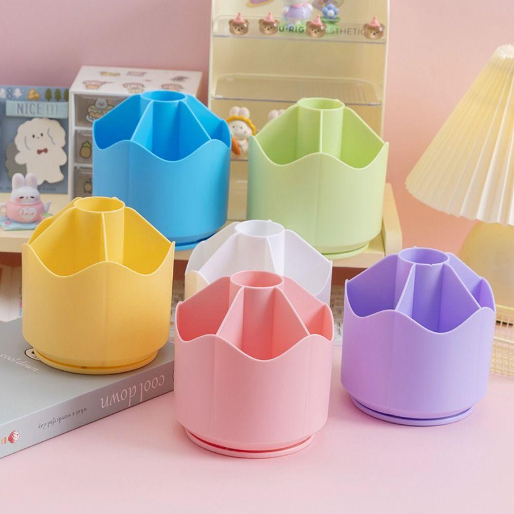 Multi-slot Pen Holder 360° Rotating Makeup Brush Storage Box Storage Holder Student розовый
Multi-slot Pen Holder 360° Rotating Makeup Brush Storage Box Storage Holder Student розовый