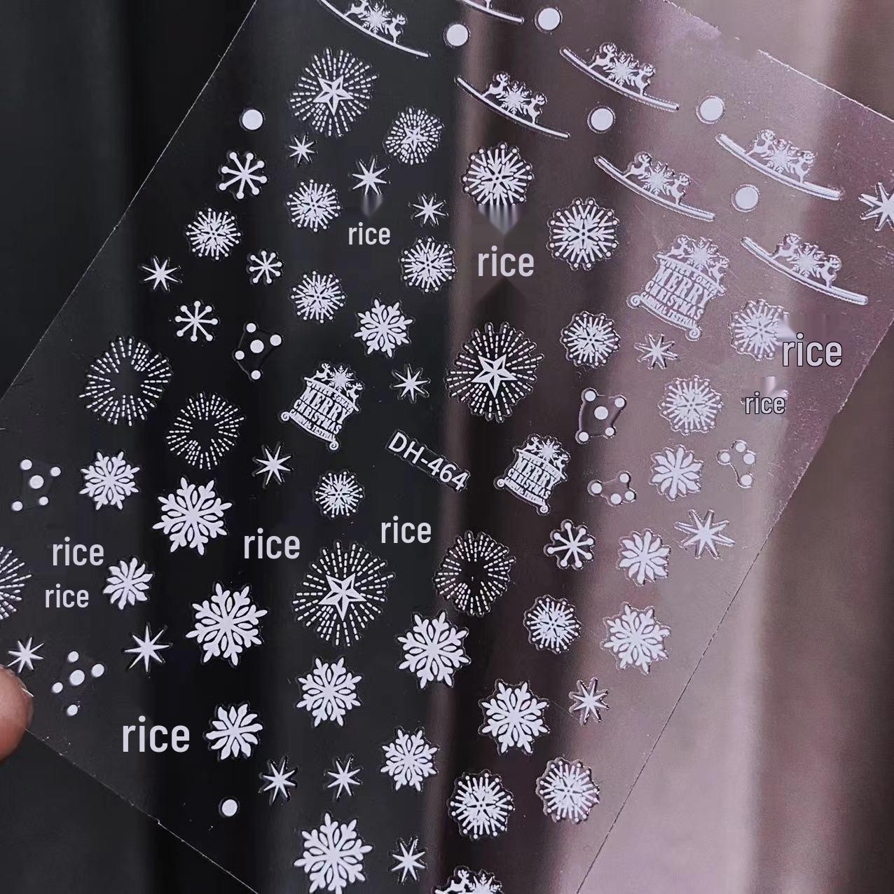White Snowflake Nail Art Stickers for Christmas & New Year
White Snowflake Nail Art Stickers for Christmas & New Year