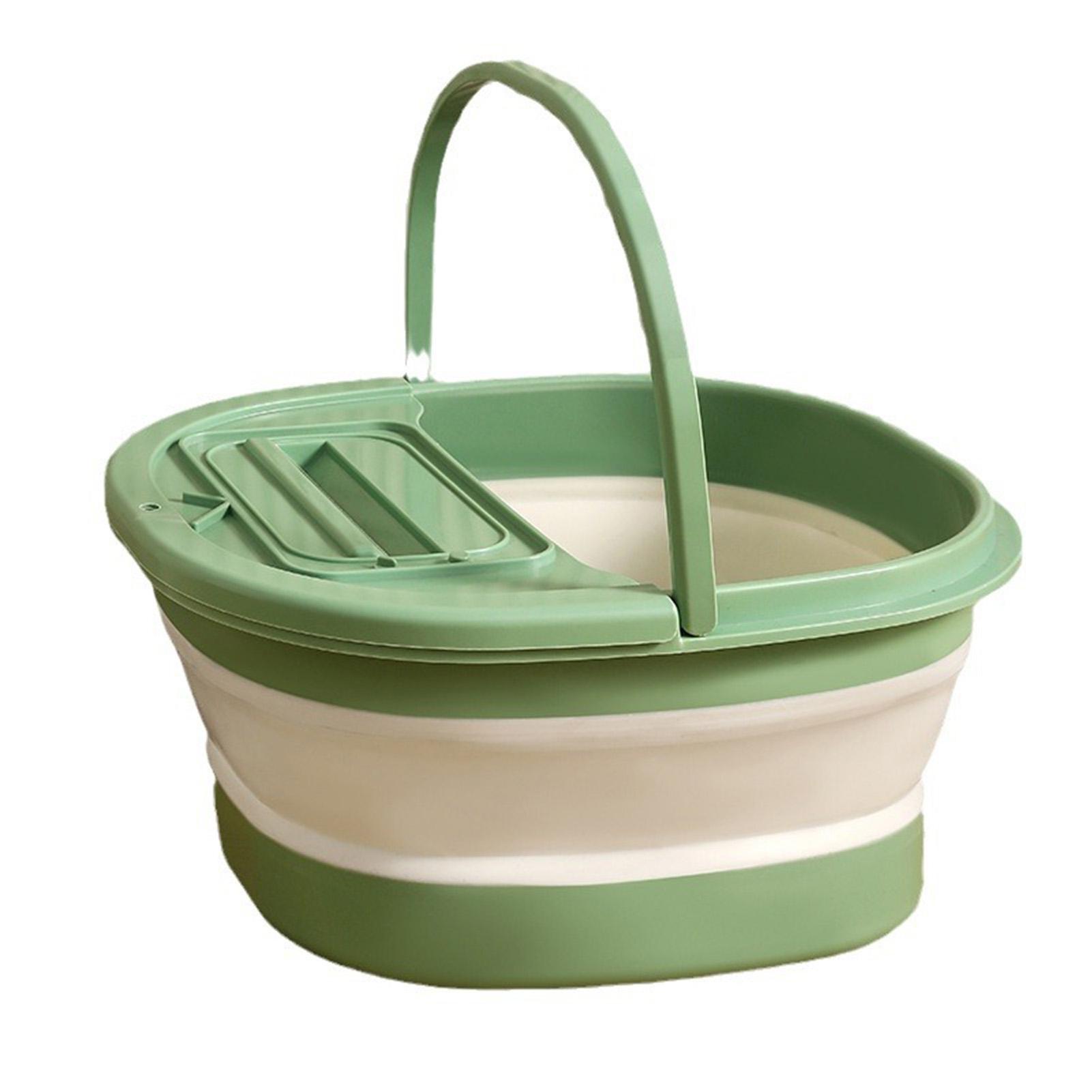 Foot Bath Tub Foldable Thickened Foot Soaking Basin with Massage Point for Home Apartment Dormitory Green White
Foot Bath Tub Foldable Thickened Foot Soaking Basin with Massage Point for Home Apartment Dormitory Green White