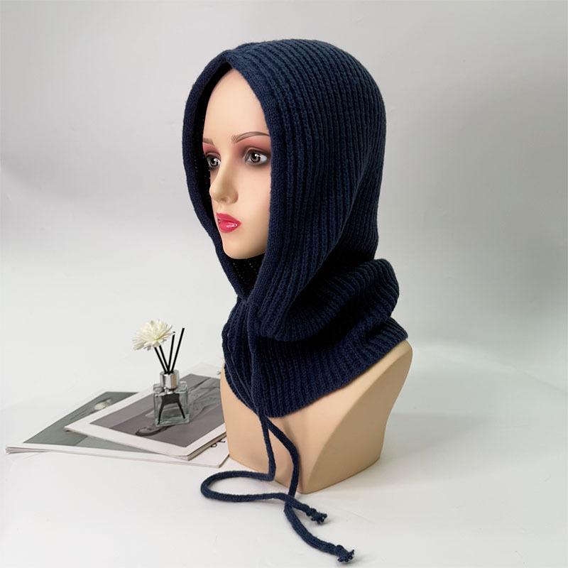 1pc Winter Warm Knitted Balaclava Cap,Outdoor ProofHood Scarf Neck Elastic Drawstring Soft Thick Beanie Hat for Skiing in Winter One Size темно-синий
1pc Winter Warm Knitted Balaclava Cap,Outdoor ProofHood Scarf Neck Elastic Drawstring Soft Thick Beanie Hat for Skiing in Winter One Size темно-синий