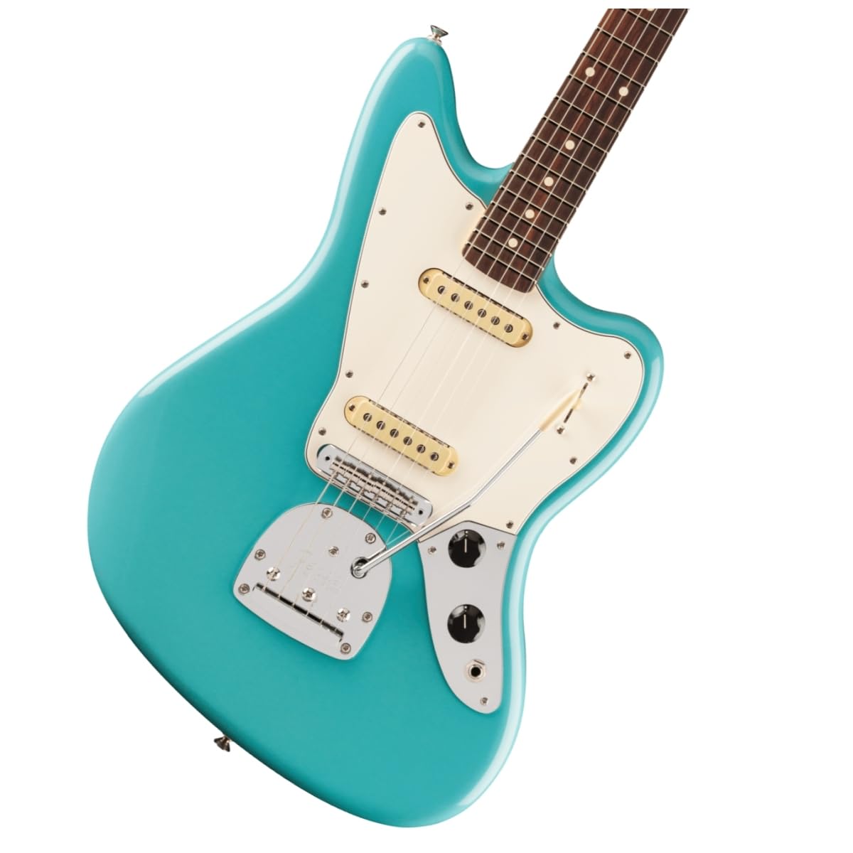 II Jaguar Rosewood Fingerboard Aquatone Blue Fender Fender для електрогітари/програвач
II Jaguar Rosewood Fingerboard Aquatone Blue Fender Fender для електрогітари/програвач