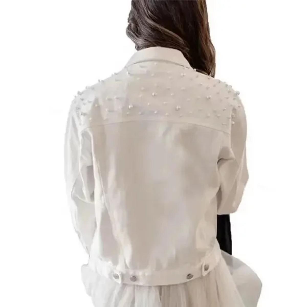 Модная укороченная джинсовая куртка с вышивкой для женщин больших размеров, жемчужная куртка, плотная 5XL белый
Модная укороченная джинсовая куртка с вышивкой для женщин больших размеров, жемчужная куртка, плотная 5XL белый