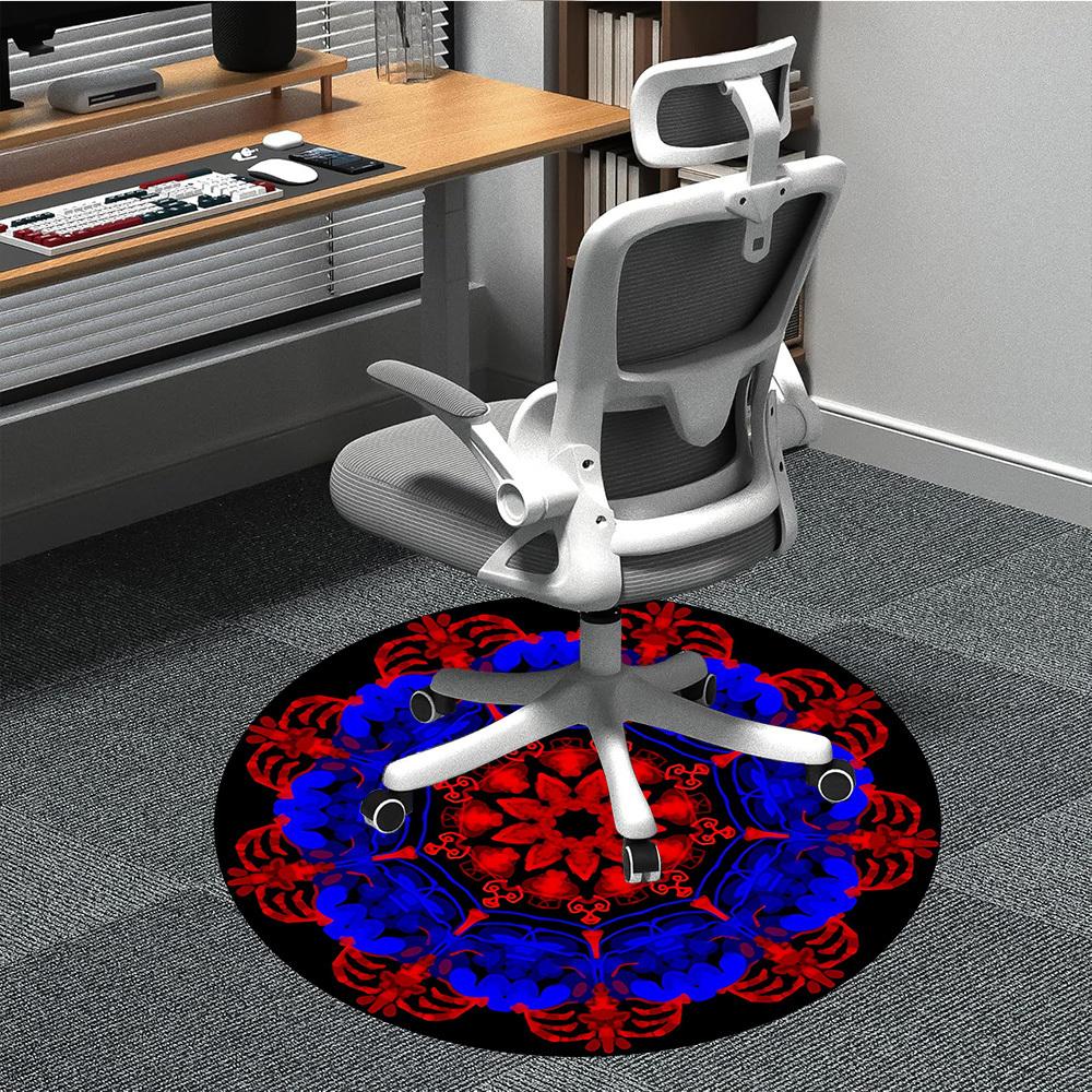 1pc Red Blue Mandala Pattern Chair Carpet for Office, Non-slip, Soft and Durable Rug, Perfect for Office, Living Room yy251103162 80cm by 80cm
1pc Red Blue Mandala Pattern Chair Carpet for Office, Non-slip, Soft and Durable Rug, Perfect for Office, Living Room yy251103162 80cm by 80cm