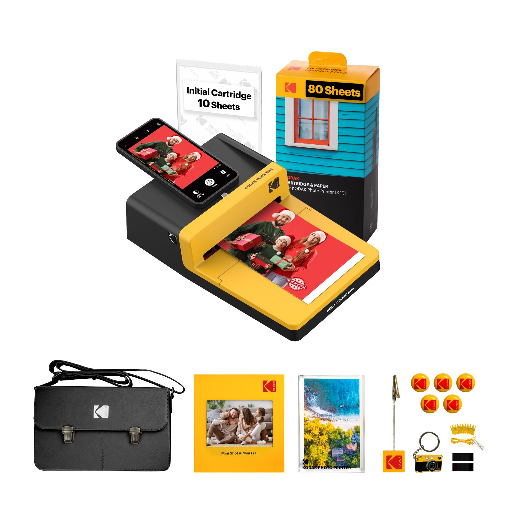 Чеський принтер для смартфона KODAK Dock ERA 4PASS 80 аркушів подар (4x6 ) (Принтер + + комплект) 
Чеський принтер для смартфона KODAK Dock ERA 4PASS 80 аркушів подар (4x6 ) (Принтер + + комплект)