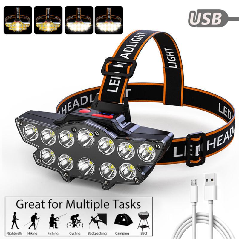 12led Headlamp Waterproof Rechargeable Head-mounted Flashlight Torch Outdoor Night Fishing Headlight
12led Headlamp Waterproof Rechargeable Head-mounted Flashlight Torch Outdoor Night Fishing Headlight