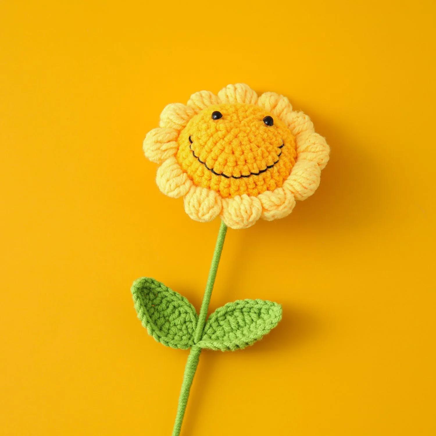 1pc Handmade Knitted SunFlowers Cute Fake Hand-woven Bouquet Wedding Flower Home Decor Friends Gift
1pc Handmade Knitted SunFlowers Cute Fake Hand-woven Bouquet Wedding Flower Home Decor Friends Gift