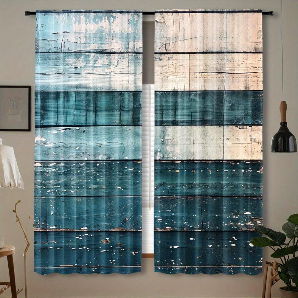 2pcs Vintage Gray & Blue Wooden Door Print Curtains - Rod Pocket Window Treatment for Bedroom Office Kitchen Living Room & St 100*130 HOOK 1pcs
2pcs Vintage Gray & Blue Wooden Door Print Curtains - Rod Pocket Window Treatment for Bedroom Office Kitchen Living Room & St 100*130 HOOK 1pcs