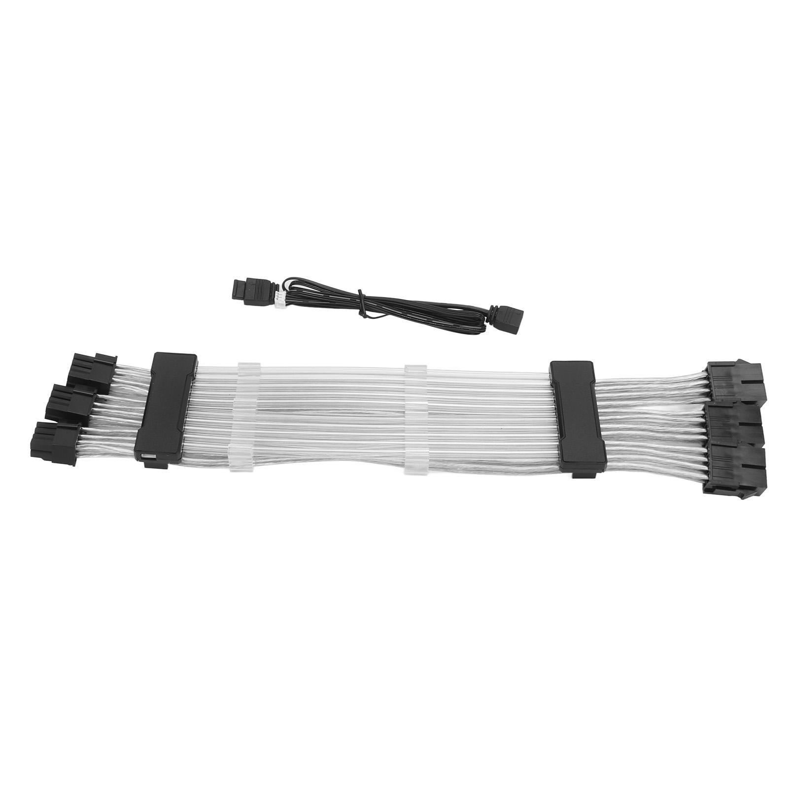 ARGB Extension Sleeved Cable 24PIN 5V 18AWG Wire Core Plug and Play Synchronized Sleeved Cable for Motherboard 24P
ARGB Extension Sleeved Cable 24PIN 5V 18AWG Wire Core Plug and Play Synchronized Sleeved Cable for Motherboard 24P