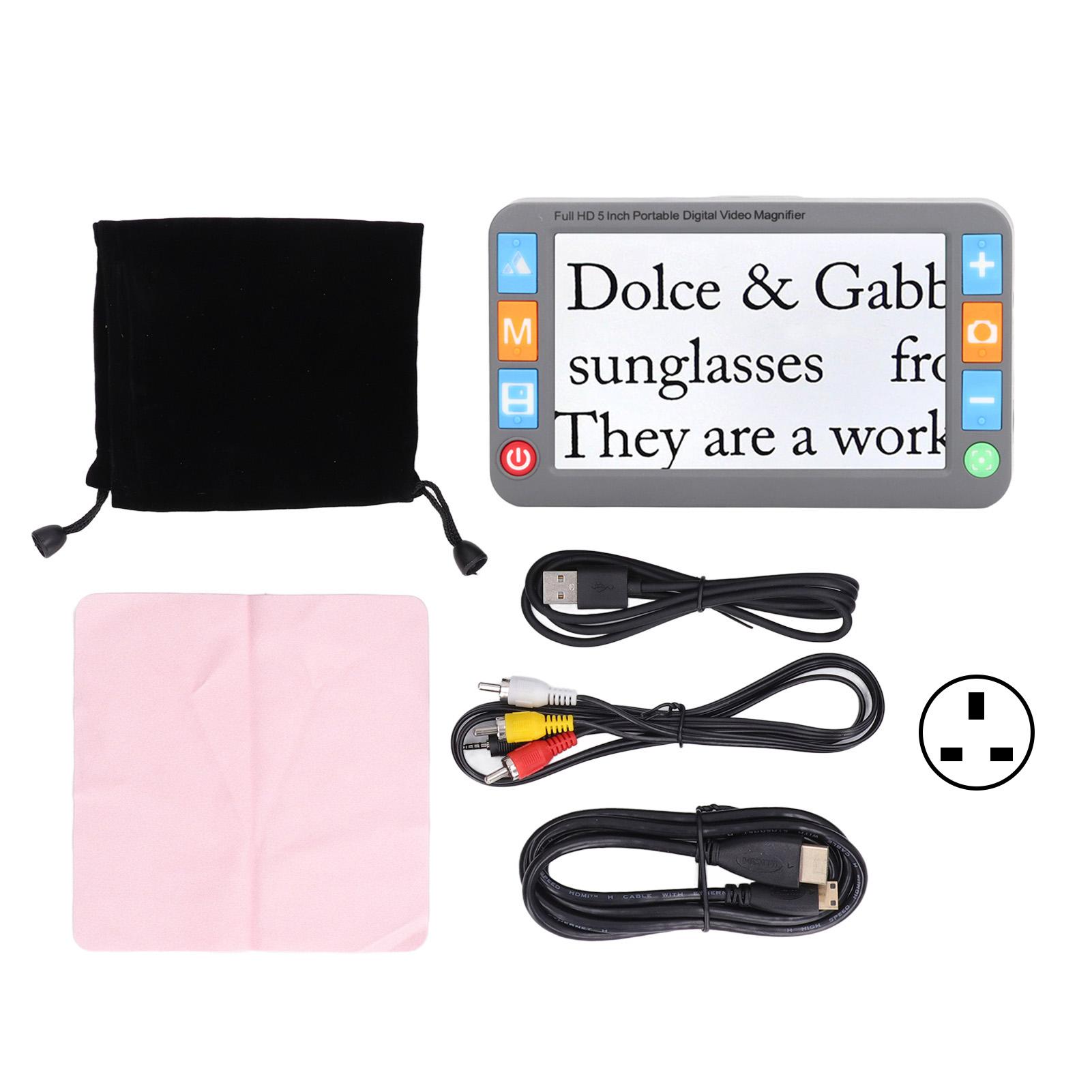 Portable Video Magnifier 2X to 32X Magnification 26 Colour Modes HD Handheld Electronic Video UK Plug
Portable Video Magnifier 2X to 32X Magnification 26 Colour Modes HD Handheld Electronic Video UK Plug